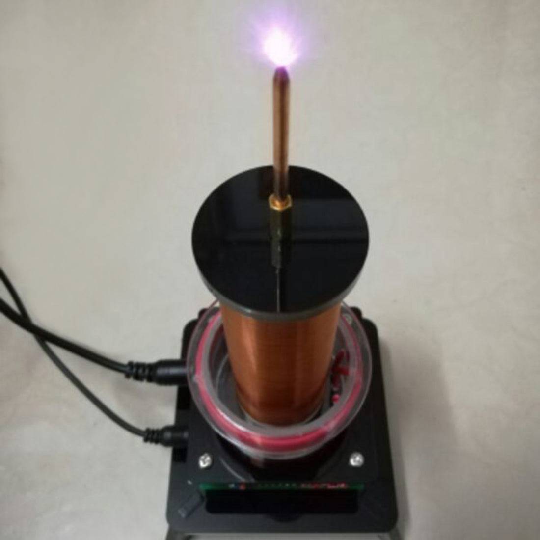 Wireless Power Transmission Table Musical Tesla Coil Plasma Motor Speaker - US Plug - stirlingkit