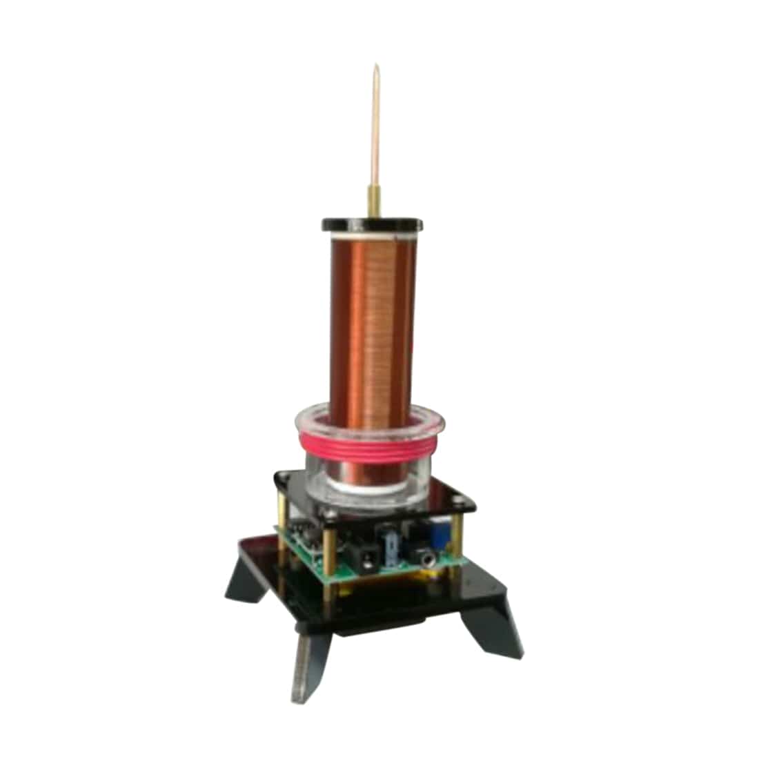 Wireless Power Transmission Table Musical Tesla Coil Plasma Motor Speaker - US Plug - stirlingkit