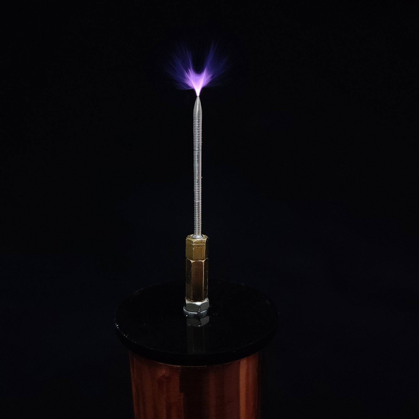 Wireless Power Transmission Table Musical Tesla Coil Plasma Motor Speaker - US Plug - stirlingkit