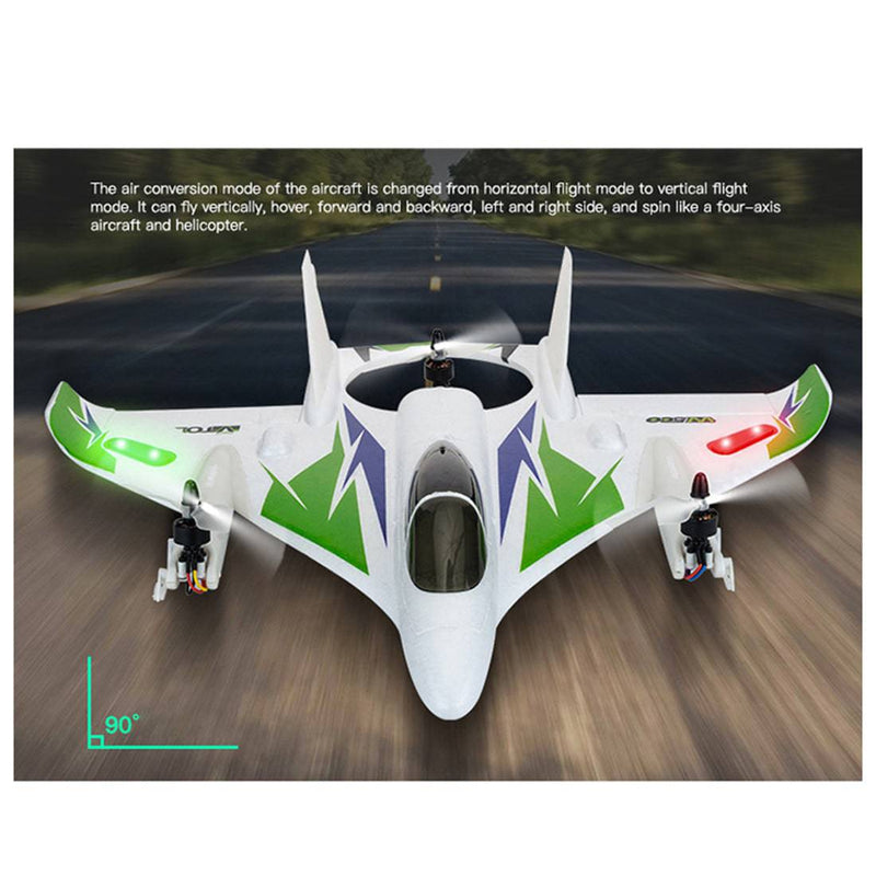 WLZX W500 2.4G 6CH Brushless RC Glider Aircraft Airplane with 6G Self stabilized Flight Mode