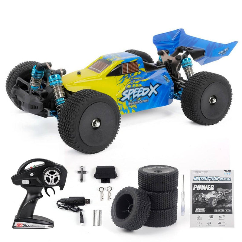 XLF F17 Brushless 1/14 RTR 2.4GHz 4WD 70km/h Full Metal Chassis Remote Control  Car - stirlingkit