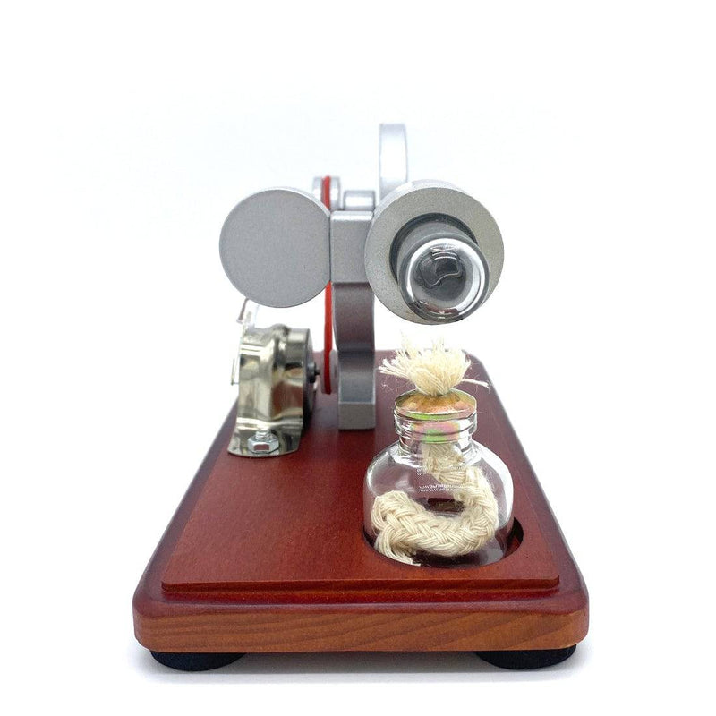 Y-shape Retro LED Stirling Engine Generator Model Educational Science Toy Christmas - stirlingkit