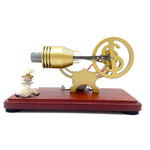 Y-shape Retro LED Stirling Engine Generator Model Educational Science Toy Christmas - stirlingkit