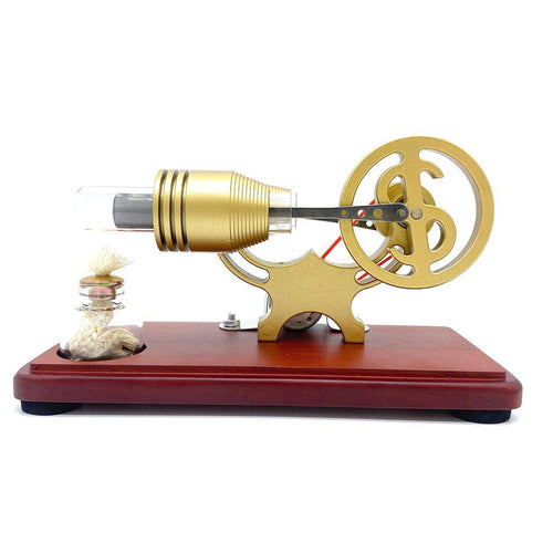 Y-shape Retro LED Stirling Engine Generator Model Educational Science Toy Christmas - stirlingkit