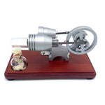 Y-shape Retro LED Stirling Engine Generator Model Educational Science Toy Christmas - stirlingkit