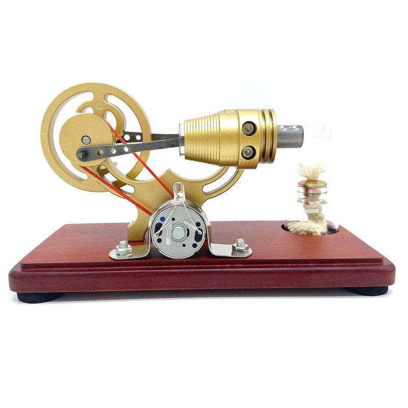 Y-shape Retro LED Stirling Engine Generator Model Educational Science Toy Christmas - stirlingkit