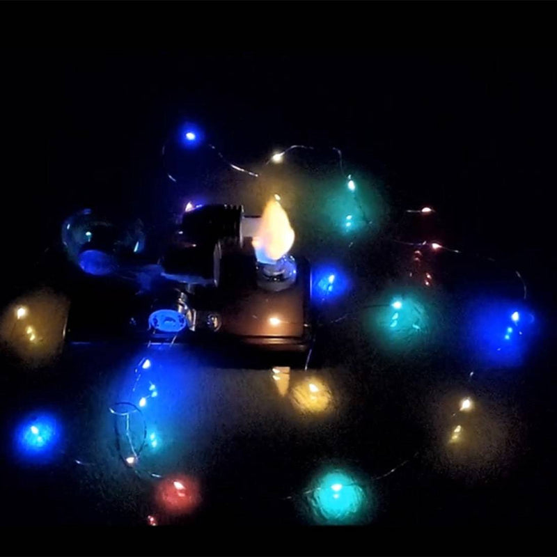 Y-shape Retro LED Stirling Engine Generator Model Educational Science Toy Christmas - stirlingkit
