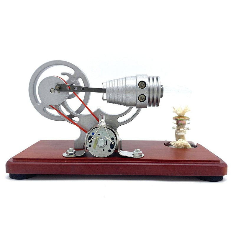 Y-shape Retro LED Stirling Engine Generator Model Educational Science Toy Christmas - stirlingkit