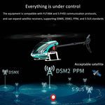 YU XIANG F1 RC Airplane RTF 2.4G 6CH Electric Rotor Helicopter with 6G Self-stabilized Flight Mode & 3D Stunt - stirlingkit