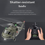 YUXIANG YXZNRC F09 RC Military Helicopter 1/47 2.4G 6CH Brushless RTF for Adults - stirlingkit