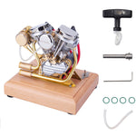 RETROL 4.2CC OHV V-Twin V2 Four-stroke Gasoline Engine Model Ready to Run - stirlingkit