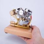 RETROL 4.2CC OHV V-Twin V2 Four-stroke Gasoline Engine Model Ready to Run - stirlingkit