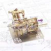 Mini V4 Brass Steam Engine Model Reverse Gearbox (without Boiler) - stirlingkit