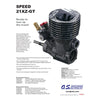 OS Speed 21XZ-GT Level 21 3.49cc GT Racing Engine Exhaust Pipe Set for 1/8 Car - stirlingkit