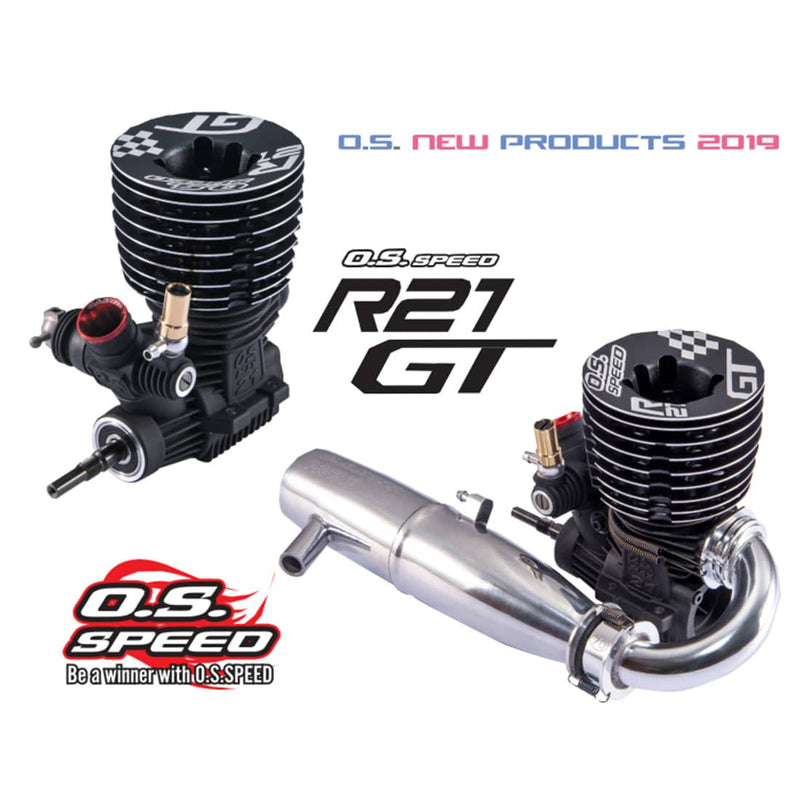 Os Speed R21 Engine OS Speed R21 Level 21 3.49cc GT Racing Engine Exhaust Pipe Set for 1/8 ...
