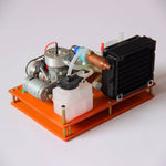 VX Level 18 Single Cylinder 2-stroke Methanol Engine with Water Cooling Radiator - stirlingkit