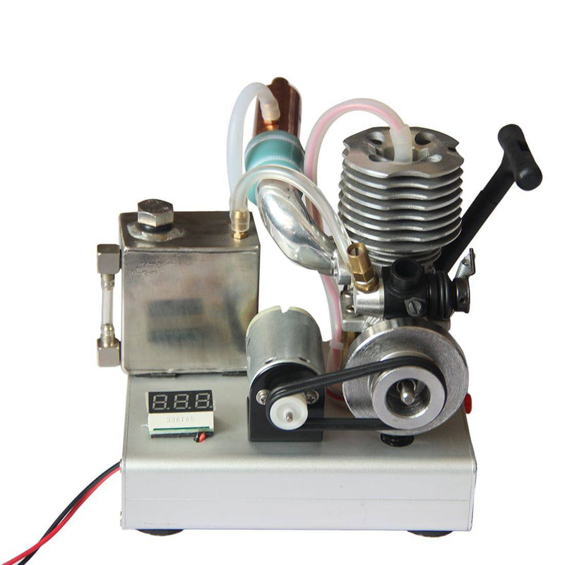 VX Level 15 Single Cylinder 2-stroke Methanol Engine to 12v Gasoline Engine - stirlingkit