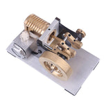 Suction Fire Type Single cylinder Hot Air Stirling Engine Model -Bracket Version - stirlingkit