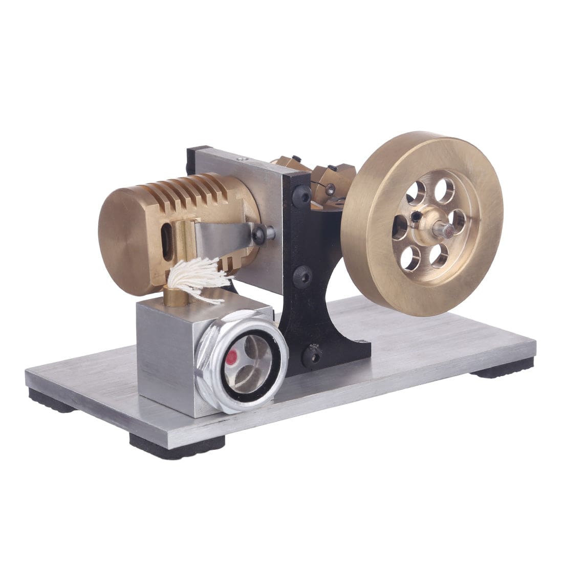 Suction Fire Type Single cylinder Hot Air Stirling Engine Model -Bracket Version - stirlingkit
