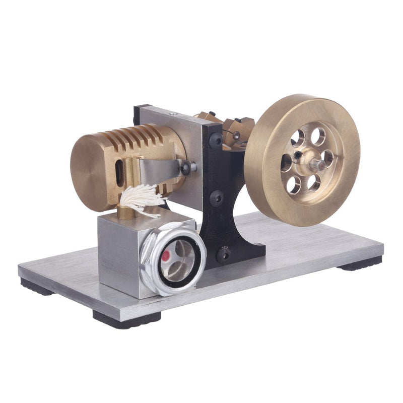 Suction Fire Type Single cylinder Hot Air Stirling Engine Model -Bracket Version - stirlingkit