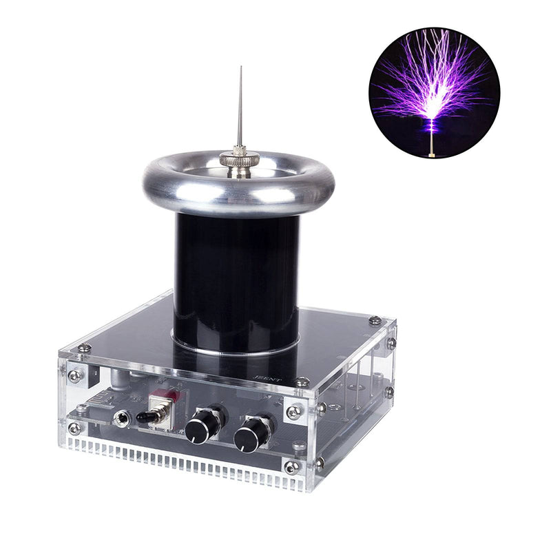 Table Top High Power Music Arc Tesla Coil Artificial Lightning Wireless Power - stirlingkit