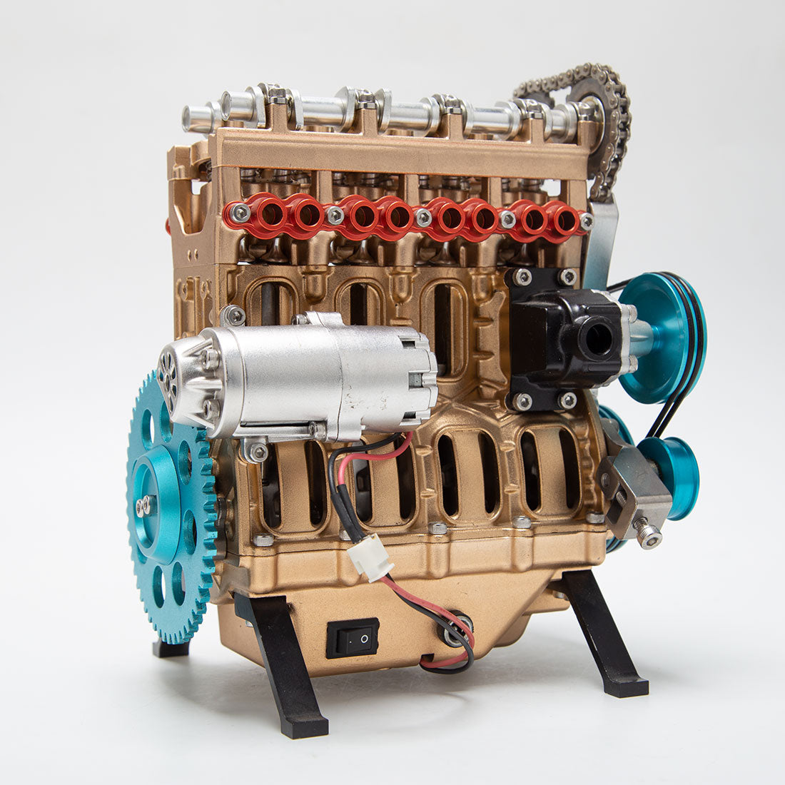 Iinline 4 Engine TECHING Build Your Own Inline 4 Cylinder Internal Combustion Assembled ...