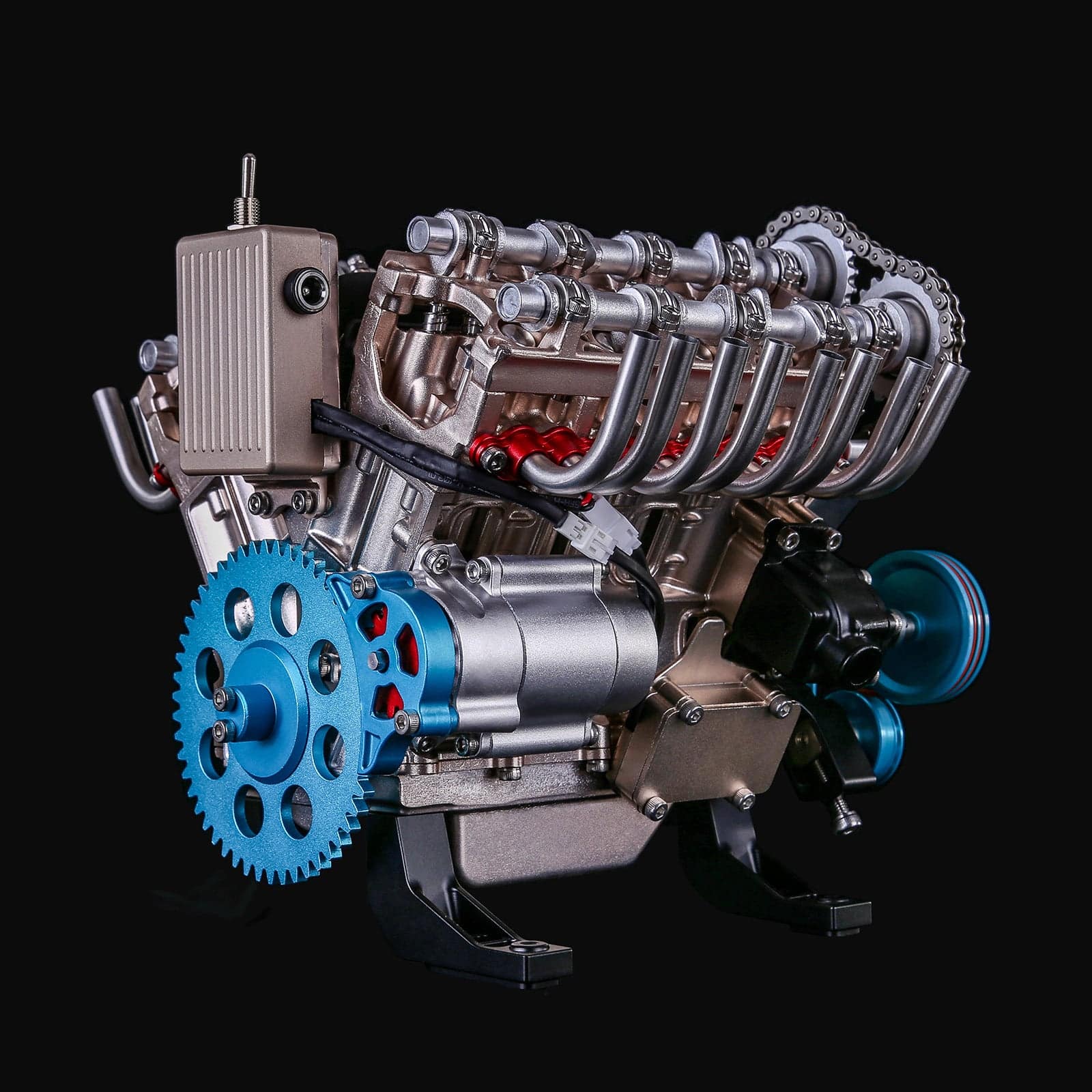 Teching V8 Mechanical Metal Assembly DIY Car Engine Model Kit 500+Pcs ...