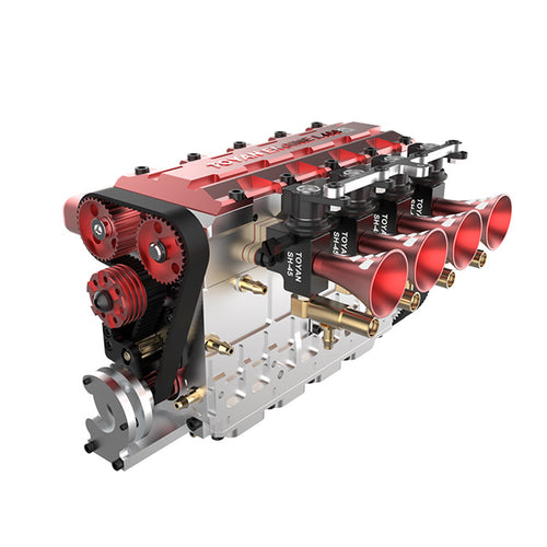TOYAN FS-L400 14cc Inline 4 Cylinder 4 Stroke Water-cooled Assembly Engine Model For RC Model Car Ship Airplane - stirlingkit