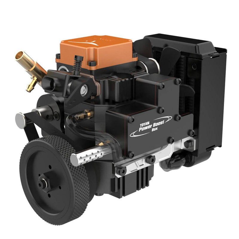 TOYAN FS-S100WA2 4 Stroke Methanol Engine Model With Water-cooled Pump Water-cooled Box - stirlingkit