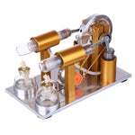 Two Cylinder Stirling Engine Kit Physics Experiment Generator Model - stirlingkit